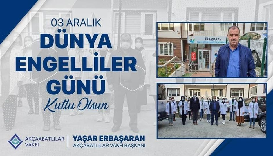 3 ARALIK DÜNYA ENGELLİLER GÜNÜ KUT...